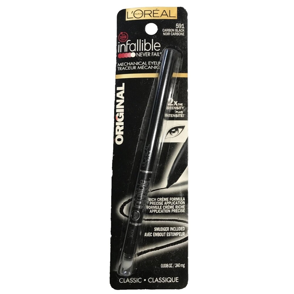 L'OREAL Paris Infallible Never Fail Super Slim 16HR Liq Eyeliner #591 Carbon Blk